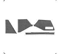 Steering Wheel Trim Car Interior For A3 2021 2022 Car Accessories Center Console Decoration Dashboard Navigation Screen Panel Side Trim Carbon Fiber(RHD)