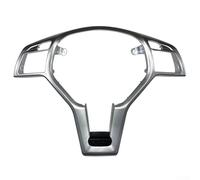 Steering Wheel Trim Cover for AMG Style For Mercedes For Benz C Class W204 W212 2012 2014, Carbon Fiber Look, Easy Fit (Silver)