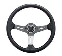 Steering Wheel Universal 14Inch Carbon Fiber Racing Sport Steering Wheel Red Stitching Car Steering Wheel