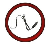 Steering Wheel Warmer - Twelve Volt Heated Wrap, Luxury Grip Accessory, Soft Leather Temperature Control, Portable Steering Protection Device | for Car Van Utility Male Female Daily Driving Frost Cold