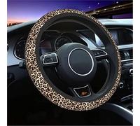 Steering Wheel Yellow Ducks Car Steering Wheel Cover Universal Fit 15 Inch Steering Wheel Cover Protector For SUV Sedan Vans Trucks Cover(Leopard Pattern)