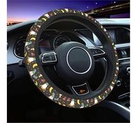 Steering Wheel Yellow Ducks Car Steering Wheel Cover Universal Fit 15 Inch Steering Wheel Cover Protector For SUV Sedan Vans Trucks Cover(Cute Gnome Frog And Mushrooms)