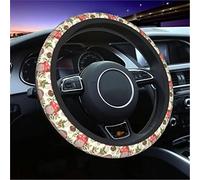 Steering Wheel Yellow Ducks Car Steering Wheel Cover Universal Fit 15 Inch Steering Wheel Cover Protector For SUV Sedan Vans Trucks Cover(Hedgehog And Mushrooms)