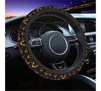 Steering Wheel Yellow Ducks Car Steering Wheel Cover Universal Fit 15 Inch Steering Wheel Cover Protector For SUV Sedan Vans Trucks Cover(Halloween Pumpkins)