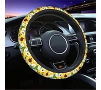 Steering Wheel Yellow Ducks Car Steering Wheel Cover Universal Fit 15 Inch Steering Wheel Cover Protector For SUV Sedan Vans Trucks Cover(Daisy And Sunflower)