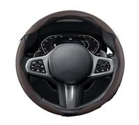 Steering Wheels Cover For Bmw E46 F20 E87 E39 E91 G20 F31 E93 For X3 E83 E61 For M2 F30 For X5 E90 Breathable Hole Leather Steering Wheel Cover Segmented(Mocha Round 3Piece)