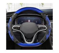 Steering Wheels Cover For VW For Sharan For Passat For Caddy For Touran For Teramont For Atlas 2015-2022 D Shape Car Steering Wheel Cover Steering Wheel Protection(BLUE)