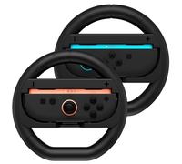 Steering Wheels for Nintendo Switch 2, 2 Pack Joy-Con Racing Wheels for Mario Kart 8 Deluxe, Switch Steering Wheel Grips Accessories for Kids & Adults(Black)