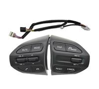 SteeringWheel Cruise Control Switch For Kia For RIO 2018-2021 X-LINE K2 For RIO 4 Left+Right+Wire Steering Wheel Buttons Cruise Control Remote Volume Bluetooth(Model A-White left)