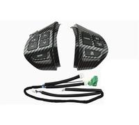 SteeringWheel Cruise Control Switch, For Mitsubishi, For Outlander XL 2.4 S12 2008 CW5W 4b12 Lancer 10-2007 Steering Wheel Volume Sound Button(Black 5pin)(Carbonfibre 5pin)