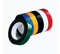 Steexu Electrical Tape 6 Pack Multicolour -17mm wide 8meter Long PVC Insulation Tape - Waterproof Flame Retardant Electrical Insulating Tape for Colour Coding, Wire Repair & Cable Bundling