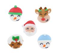Stef Chef Christmas Cheer Christmas Cupcake Toppers - 10 Pack