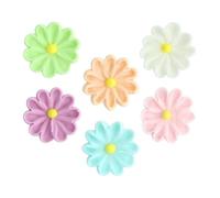Stef Chef Pastel Sugar Daisy Cake Toppers - 24 Pack