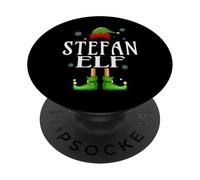 STEFAN Elf Xmas Funny Men's Family Matching Christmas STEFAN PopSockets Adhesive PopGrip