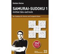 Stefan Heine Samurai-Sudoku 1 mittel bis extrem: 5er-Sudokus für Ken (Paperback)