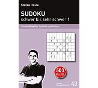 Stefan Heine SUDOKU - schwer bis sehr schwer 1: Schöne Rätsel für Gen (Hardback)