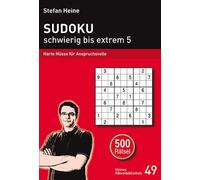 Stefan Heine Sudoku - schwierig bis extrem 5: Harte Nüsse für Anspru (Paperback)
