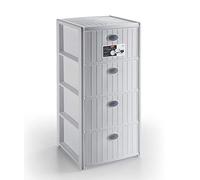 Stefanplast Elegance Drawers Unit, White, 40 x 40 x 80 cm