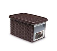 Stefanplast Elegance Multipurpose Case with Front Door, Moka, Small/19 x 29 x 16 cm