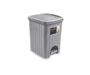 Stefanplast Elegance Rattan Bin 20Lt, Grey