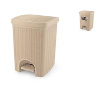 Stefanplast Elegance Rattan Waste Bin Rattan Lt 20 31x27x38 h