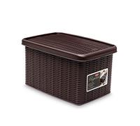 Stefanplast "Elegance Storage Box, Mocha, 19 x 29 x 16 cm