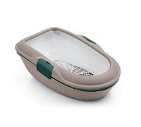 Stefanplast Furba Chic Open Litter Tray - Grey/Green