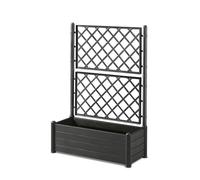 Stefanplast Italy tray with espalier, plastic, rectangular, 100 x 43 x H. 142 cm anthracite