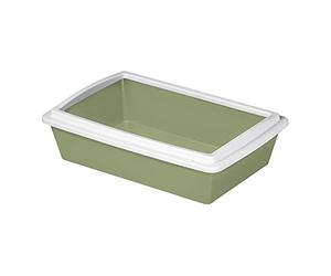 Stefanplast Kerbl Cat Litter with Rim, 51 x 35 x 13 cm, Assorted Colours