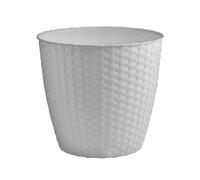Stefanplast Plastic Flower Pot Saucer Cover Natural 24 Cm Grey