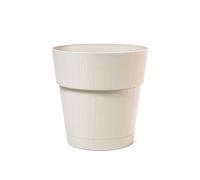 Stefanplast Plastic Flower Pot With Water Reservoir, 30Cm, Gesso