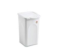 Stefanplast Primavera Line Laundry Hamper, White, 25 Litre