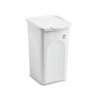 Stefanplast Primavera Line Laundry Hamper, White, 50 Litre