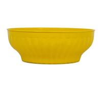 Stefanplast Ribbed Salad Bowl, White/Intense Turquoise/Lime Green, 30 x 22 x 30 cm