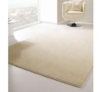 Steffensmeier Short Pile Rug Cambridge Durable, Easy-care, Modern Living Room Rug Beige, Size: 100x200 cm (3'3"x6'6")