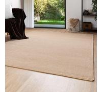 Steffensmeier Short Pile Rug Ibiza Durable, Easy-care, Modern Living Room Rug Beige, Size: 200x250 cm (6'6"x8'2")