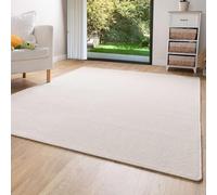 Steffensmeier Short Pile Rug Ibiza Durable, Easy-care, Modern Living Room Rug Cream, Size: 60x90 cm (2'x3')