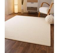 Steffensmeier Short Pile Rug Sydney Durable, Easy-care, Modern Living Room Rug White, Size: 100x200 cm (3'3"x6'6")
