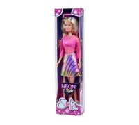 Steffi Love Neon Style, 2-Way Assorted, Only One Item Delivered, Doll in Cool Neon Colours and Belt Skirt, 29 cm Toy Doll, from 3 Years