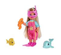 Steffi Love Sea Fun 105733565 Doll in Diving Suit with Fins and Crab Shape Diving Goggles with Sea Friends Mini Doll 12 cm from 3 Years
