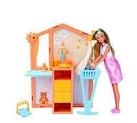 STEFFI LOVE Simba 105733590002 Baby Surprise Pregnant Doll 29 cm with Removable Belly 5 cm Bedroom + Accessories