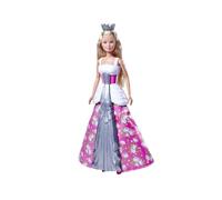 STEFFI LOVE Simba 105733655 Doll Wedding Magic with 2-in-1 Dress - Doll Steffi (29 cm) with Changing Wedding Dress (White/Silver) and Princess Dress (Pink) for Children from 3 Years