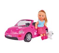 Steffie Love Evi Love VW Beetle Car Playset - With Doll and Pet Dog