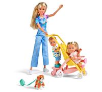Steffie Love Family Walk Playset - With Stroller and Dog