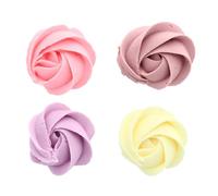 Stef's - Cake Decorations & Toppers - New - Assorted Pastel Swirls Sugar Pipings - 12 Pack