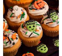 Stef's - Sugar Pipings - Halloween - Cute Halloween Sugar Cake Decorations - 12Pk