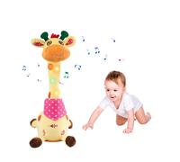 STEFUEWILL17 Dancing Talking Giraffe Toy - Recording Toys with Volume Control, Educational Toys for Kids Toddlers, Soft Light Plush Animal Toy, Doll Gifts and Home Decoration