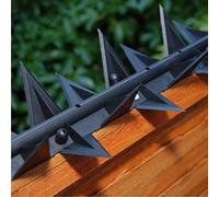 Stegastrip® FENCE & WALL SPIKES - 50m - Security Anti-Climb Deterrent for Cats, Foxes, Birds & Intruders - Plastic Fence Toppers, Weatherproof & UV Resistant - 60mm High Spikes - Made in the UK