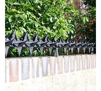 Stegastrip® Fence & Wall Spikes with Posts, 50m - Security Anti-Climb Deterrent for Cats, Foxes, Birds & Intruders - Plastic Fence Toppers, Weatherproof & UV Resistant - 60mm High Spikes