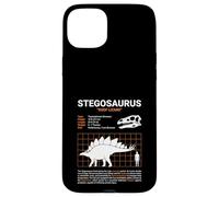 Stegosaurus Funny Size Chart Dinosaur Case for iPhone 15 Plus